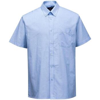 textil Hombre Camisas manga corta Portwest  Azul