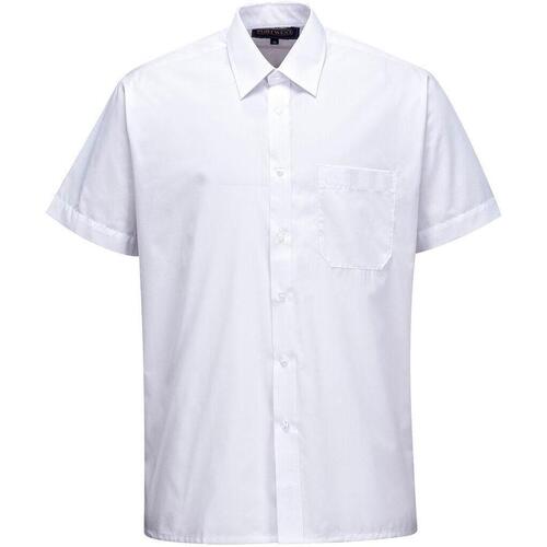 textil Hombre Camisas manga corta Portwest PW795 Blanco