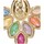 Relojes & Joyas Mujer Aretes Luna Collection 71014 Multicolor