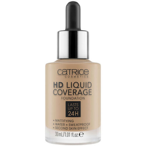 Belleza Mujer Base de maquillaje Catrice Hd Liquid Coverage Foundation Lasts Up To 24h 050-rosy Ash 