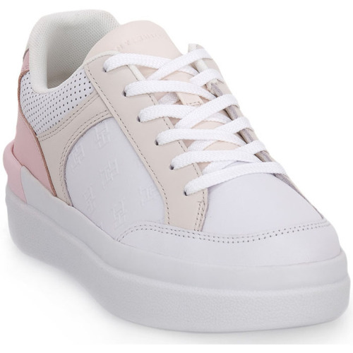 Zapatos Mujer Deportivas Moda Tommy Hilfiger TH2 EMBOSSED COURT Rosa