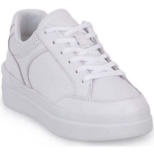 Zapatos Mujer Deportivas Moda Tommy Hilfiger YBS EMBOSSED COURT Blanco