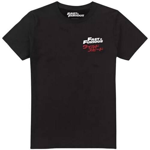 textil Hombre Camisetas manga larga Fast & Furious Street Racers Negro