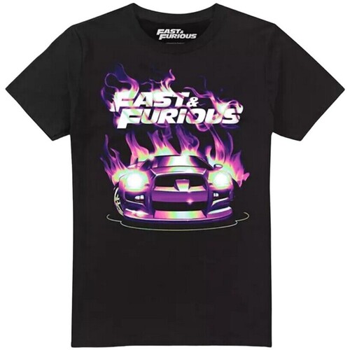 textil Hombre Camisetas manga larga Fast & Furious TV2093 Negro