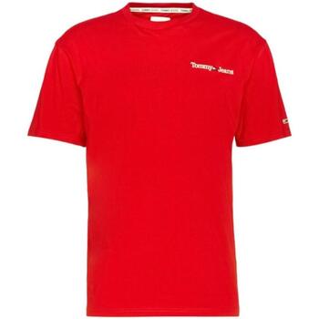 textil Hombre Camisetas manga corta Tommy Hilfiger DM0DM16878-XNL Rojo