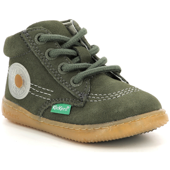 Zapatos Niños Botas de caña baja Kickers Kickbubbly Verde