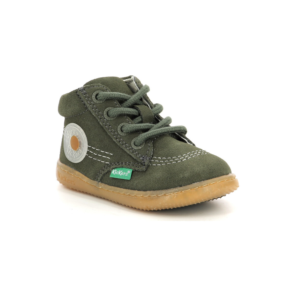 Zapatos Niños Botas de caña baja Kickers Kickbubbly Verde