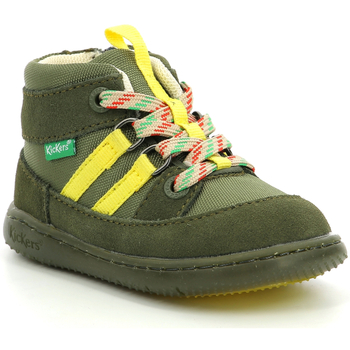 Zapatos Niños Botas de caña baja Kickers Kickbubblo Verde