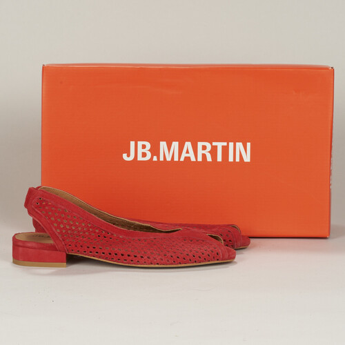 Zapatos Mujer Sandalias JB Martin LOUISEE Cabra / Piel / Perfo / Rojo