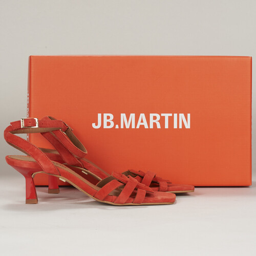 Zapatos Mujer Sandalias JB Martin MANON Cabra / Piel / Rojo