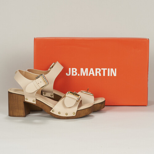 Zapatos Mujer Zuecos (Clogs) JB Martin DONA Vacuno / Off / Blanco