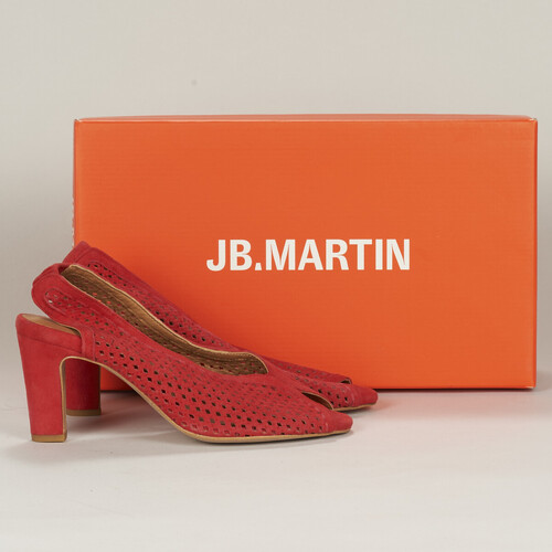 Zapatos Mujer Sandalias JB Martin LUXE Cabra / Piel / Perfo / Rojo