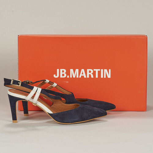 Zapatos Mujer Zapatos de tacón JB Martin ESMEE Cabra / Piel / Marino / Tiza