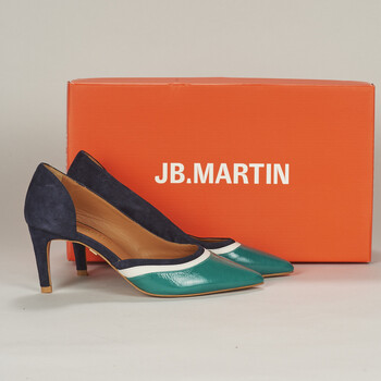 Zapatos Mujer Zapatos de tacón JB Martin ETNA Cabra / Piel / Marino / Tiza / Esmeralda