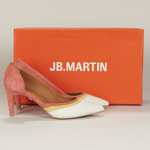 Zapatos Mujer Zapatos de tacón JB Martin ETNA Cabra / Piel / Rosa / Amarillo / Tiza