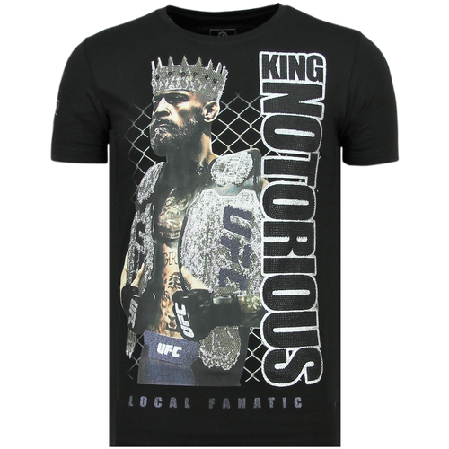 textil Hombre Camisetas manga corta Local Fanatic King Notorious Camiseta Slim Fit Z Negro