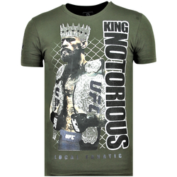 textil Hombre Camisetas manga corta Local Fanatic King Notorious Camiseta Hombre Verde