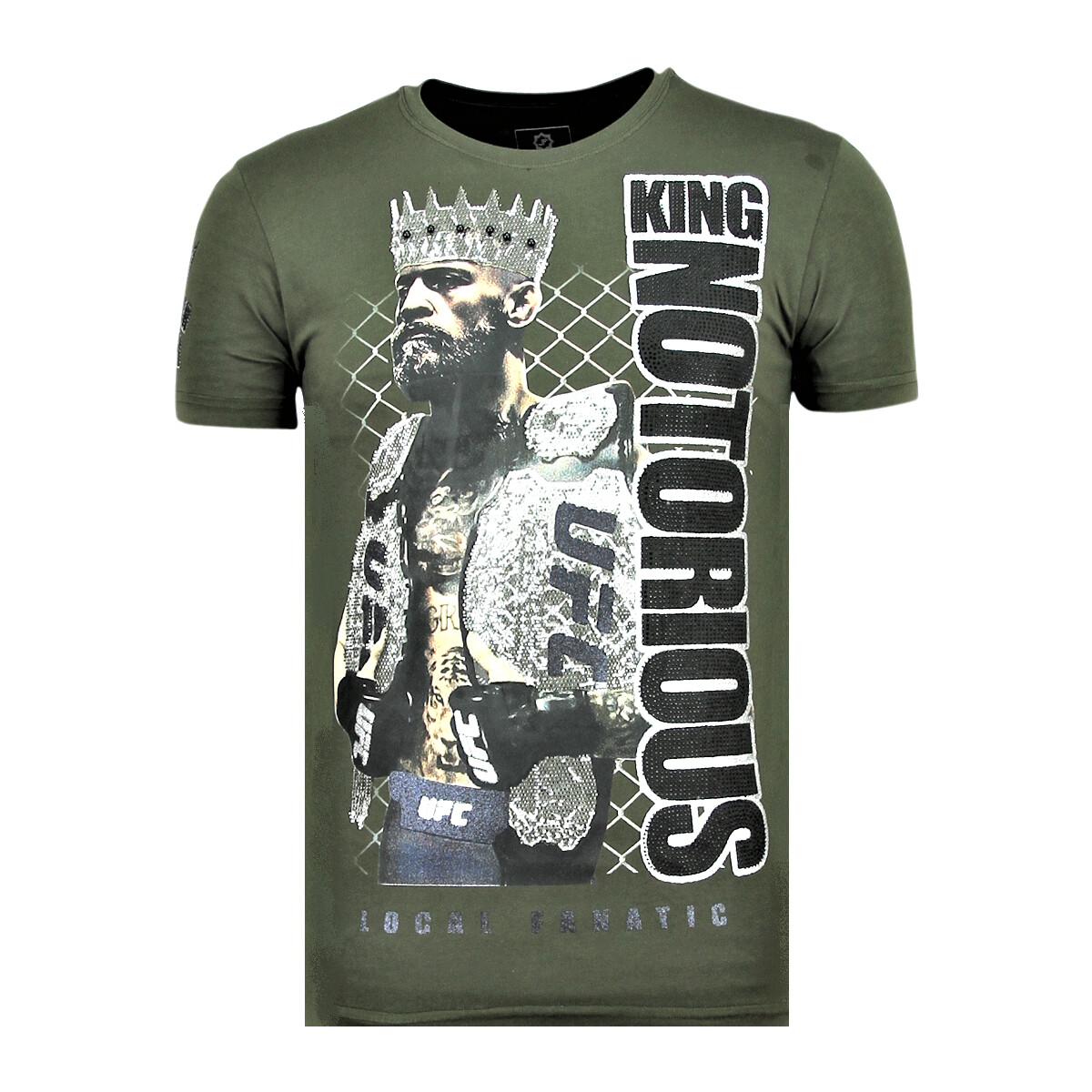 textil Hombre Camisetas manga corta Local Fanatic King Notorious Camiseta Hombre Verde