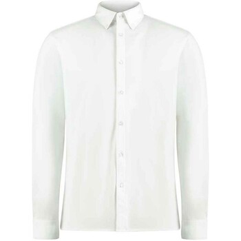 textil Hombre Camisas manga larga Kustom Kit K143 Blanco