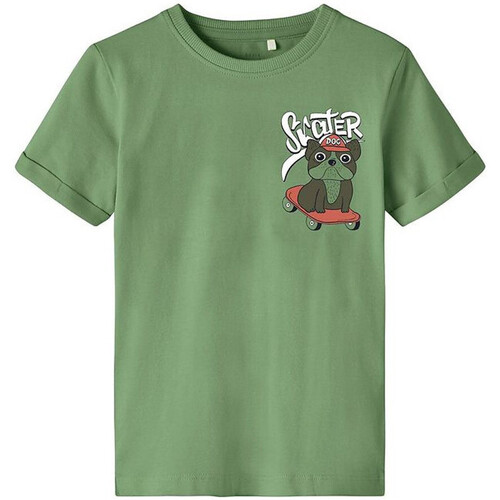 textil Niños Camisetas manga corta Name it  Verde