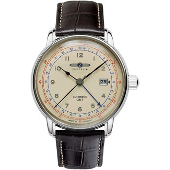Relojes & Joyas Hombre Relojes analógicos Zeppelin 7668-5, Automatic, 43mm, 5ATM Plata