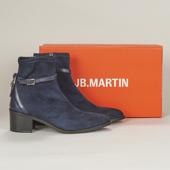 Zapatos Mujer Botines JB Martin LEORA Toile / Aterciopleado / Napa / Marino