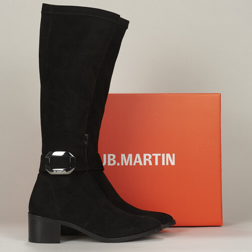 Zapatos Mujer Botas urbanas JB Martin LEONOR Toile / Aterciopleado / Negro