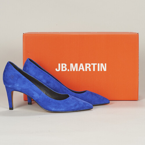 Zapatos Mujer Zapatos de tacón JB Martin ELSA Cabra / Piel / Azul / Rock
