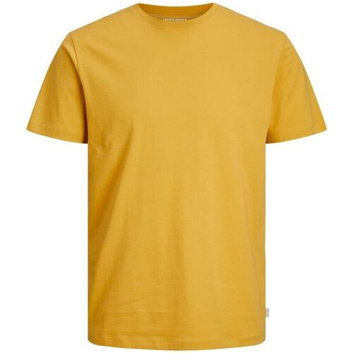 textil Hombre Tops y Camisetas Jack & Jones 12156101 BASIC TEE-HONEY GOLD Blanco