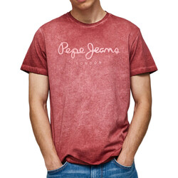 textil Hombre Tops y Camisetas Pepe jeans  Rojo
