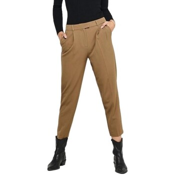 textil Mujer Pantalones Only Levila Lana Trousers - Toasted Coconut Marrón