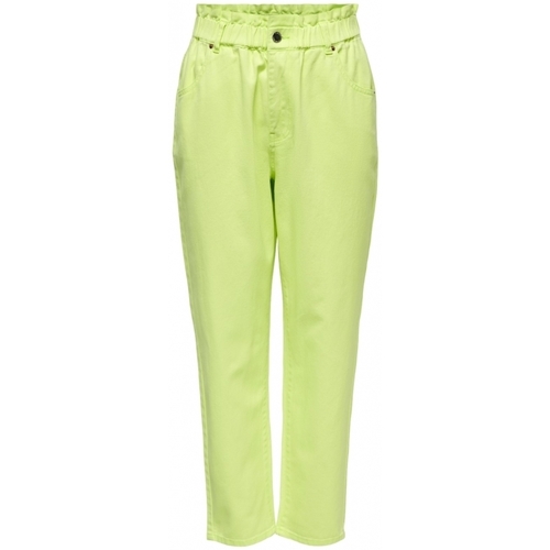 textil Mujer Pantalones Only Pants Ova Darsy - Sunny Lime Verde
