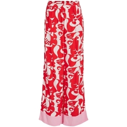 textil Mujer Pantalones Vila Pants Kikki Mat - Flame Rojo