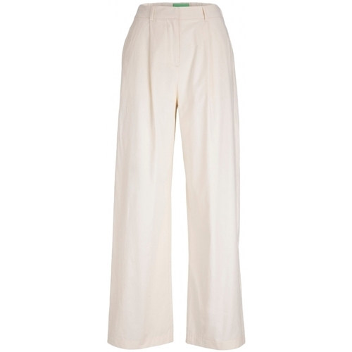 textil Mujer Pantalones Jjxx Pants Vigga Wide - Seedpearl Blanco