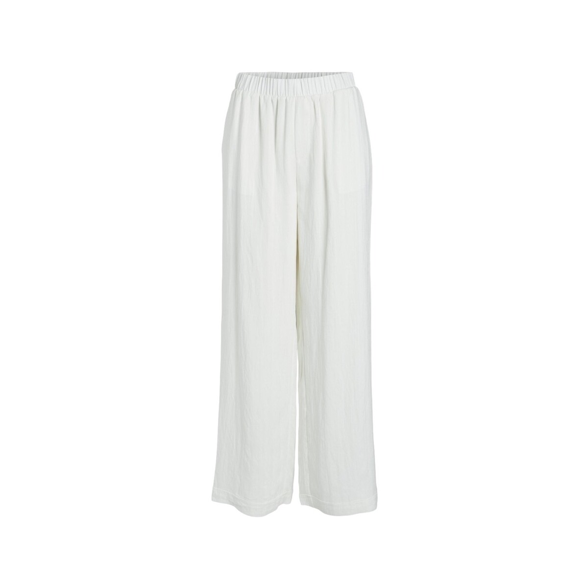 textil Mujer Pantalones Vila Daisy Pants HW - Birch Blanco
