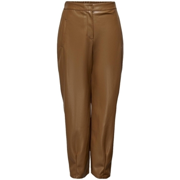 textil Mujer Pantalones Only Trousers Elizabeth - Cognac Marrón
