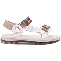 Zapatos Niños Sandalias Melissa MINI  Papete+Rider - Beige/Beige/Rainbow Multicolor