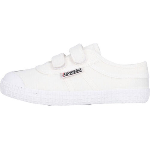 Zapatos Deportivas Moda Kawasaki Original Kids Shoe W/velcro K202432-ES 1002S White Solid Blanco
