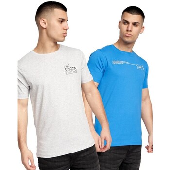 textil Hombre Camisetas manga larga Crosshatch Pentan Azul