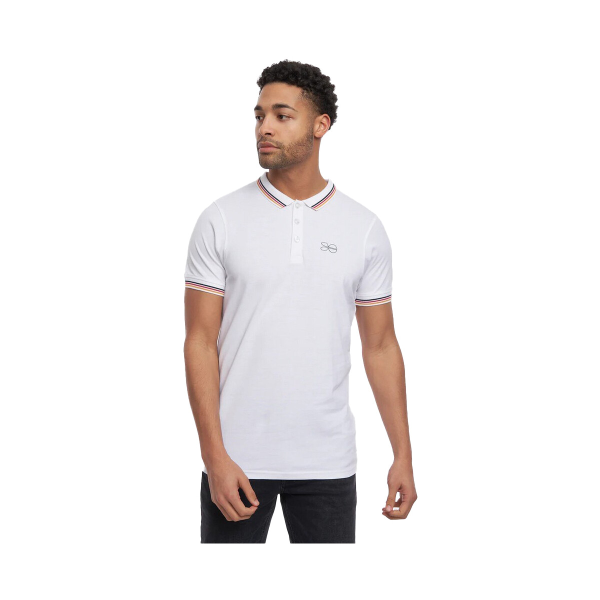 textil Hombre Tops y Camisetas Crosshatch Vellamort Blanco