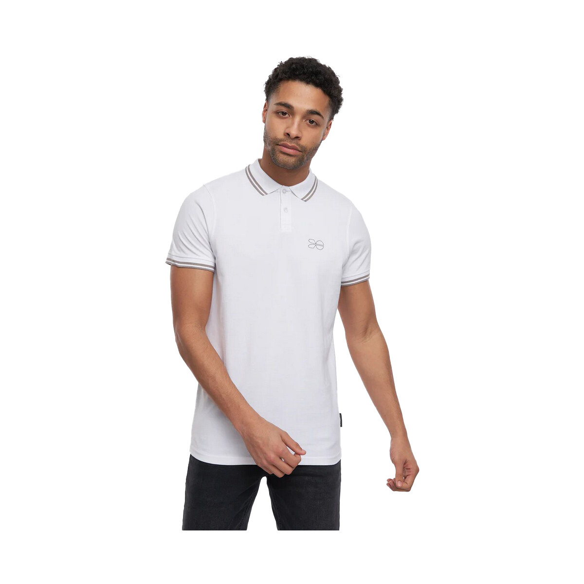 textil Hombre Tops y Camisetas Crosshatch Tarquin Blanco
