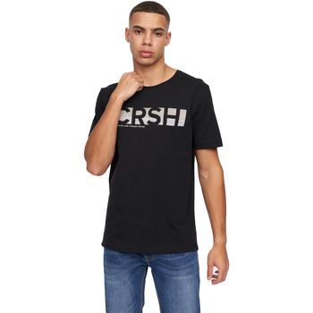 textil Hombre Camisetas manga larga Crosshatch Sullivan Negro