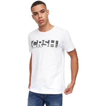 textil Hombre Camisetas manga larga Crosshatch Sullivan Blanco