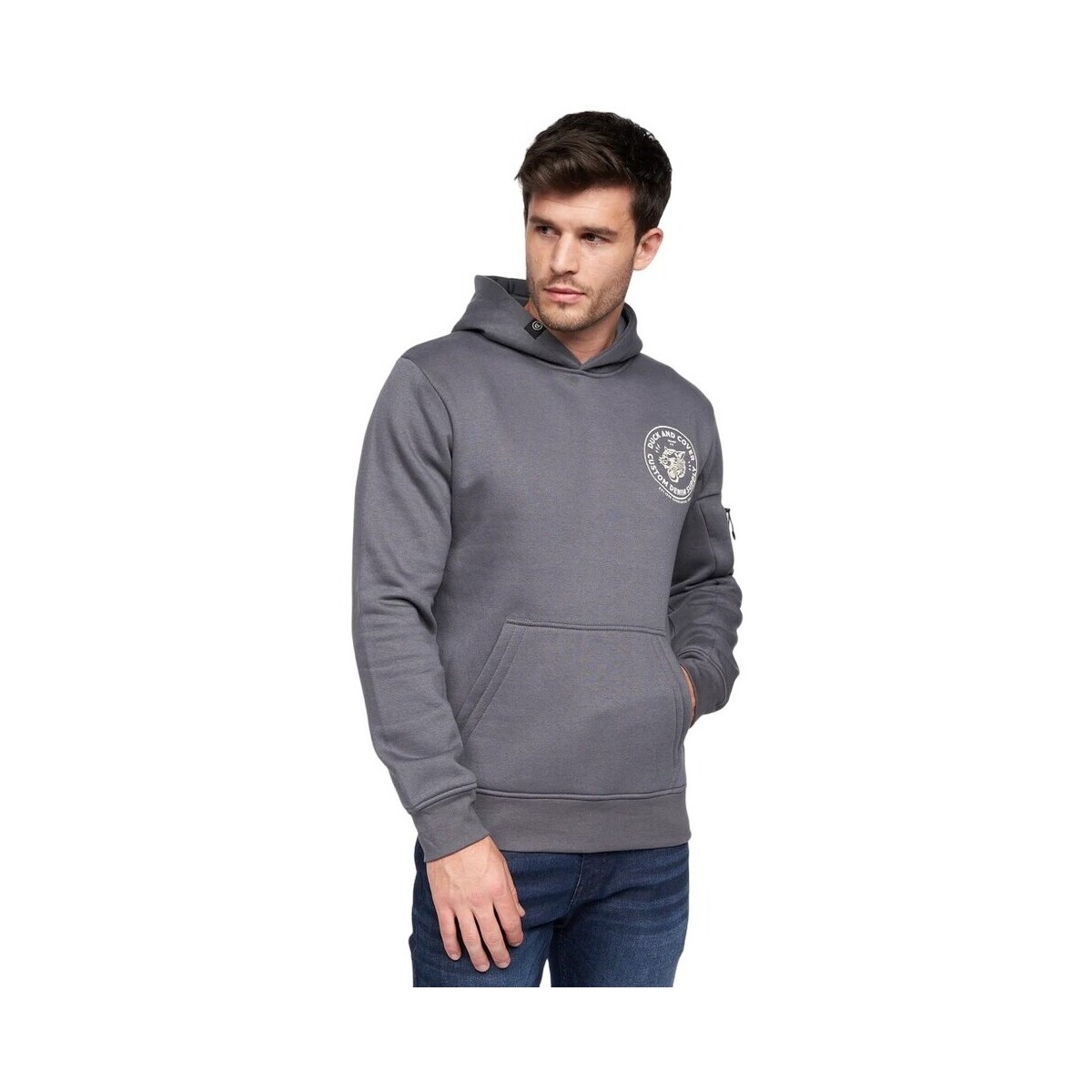 textil Hombre Sudaderas Duck And Cover Supplys Gris