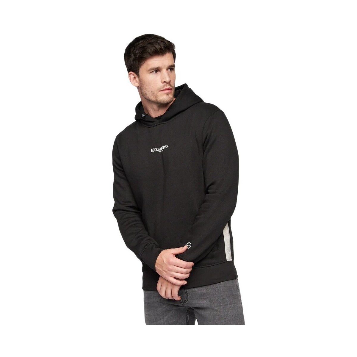 textil Hombre Sudaderas Duck And Cover Gathport Negro