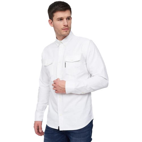 textil Hombre Camisas manga larga Duck And Cover  Blanco