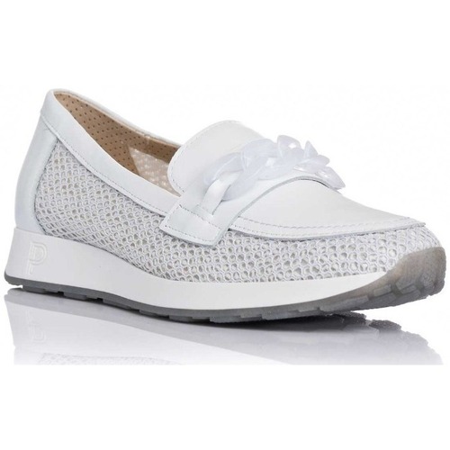 Zapatos Mujer Mocasín Pitillos 5134 Blanco
