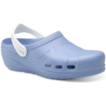Zapatos Mujer Derbie & Richelieu Feliz Caminar Zuecos  Asana Celeste y Blanco Azul