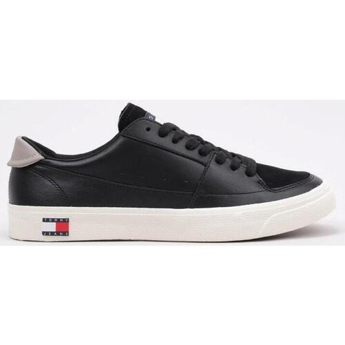 Zapatos Hombre Zapatillas bajas Tommy Hilfiger TOMMY JEANS VULCANIZED ESS Negro