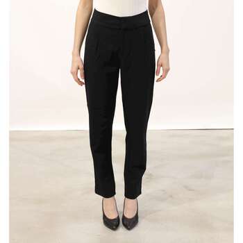 Scotch & Soda Tailored Pleated Pants In Stretch Quality Negro